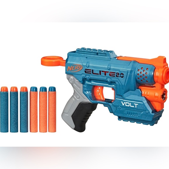 NERF Elite Toy Gun 2.0 Volt Blaster. 6 Darts. Light Beam, Up To 90 Ft.  Ages 8+ - Picture 5 of 6